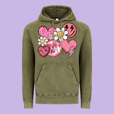 Retro Valentines Day Vintage Hoodie Designed By Maliassmallbusiness