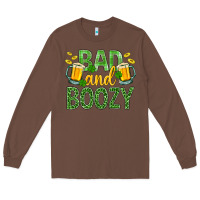 Chestnut Bad And Boozy St. Patricks Long Sleeve Tee - BundleAndBundleShop