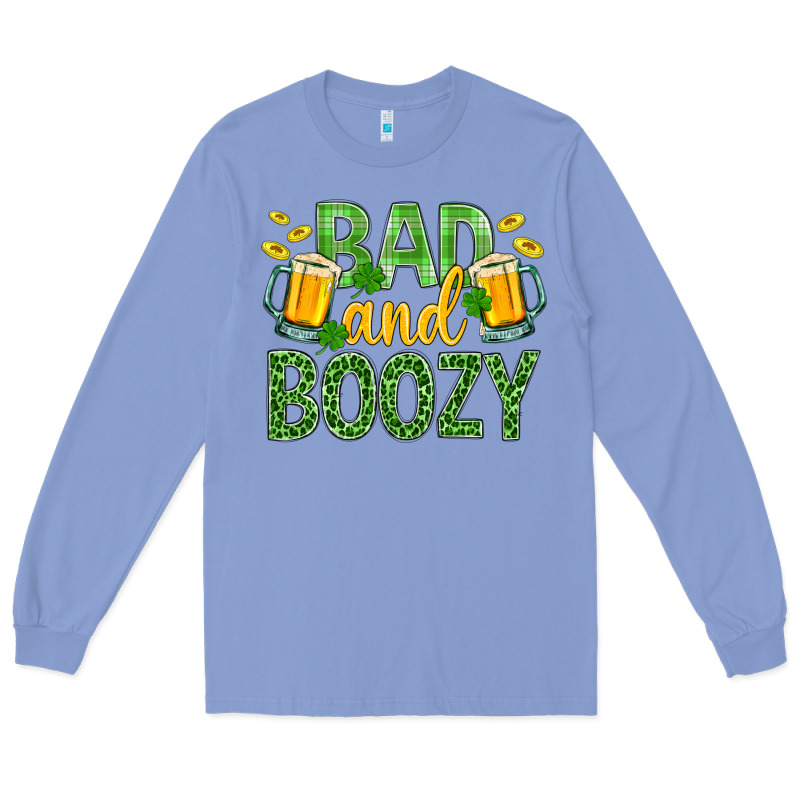 Bad And Boozy St. Patricks Long Sleeve Tee by BundleAndBundleShop | Teevron