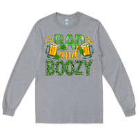 Heather Grey Bad And Boozy St. Patricks Long Sleeve Tee - BundleAndBundleShop