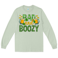 Matcha Bad And Boozy St. Patricks Long Sleeve Tee - BundleAndBundleShop