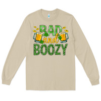 Mushroom Bad And Boozy St. Patricks Long Sleeve Tee - BundleAndBundleShop