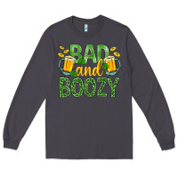 Smoke Bad And Boozy St. Patricks Long Sleeve Tee - BundleAndBundleShop