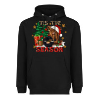 Black tis the season Heavyweight Hoodie - CowGirlArtShop