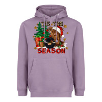Lavender tis the season Heavyweight Hoodie - CowGirlArtShop