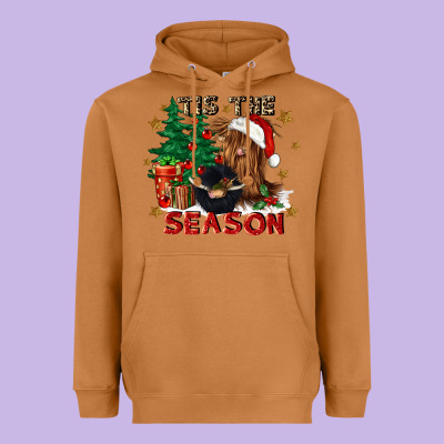 Tis The Season Heavyweight Hoodie Designed By Cowgirlartshop