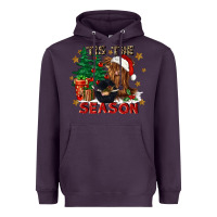 Plum tis the season Heavyweight Hoodie - CowGirlArtShop