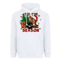 White tis the season Heavyweight Hoodie - CowGirlArtShop