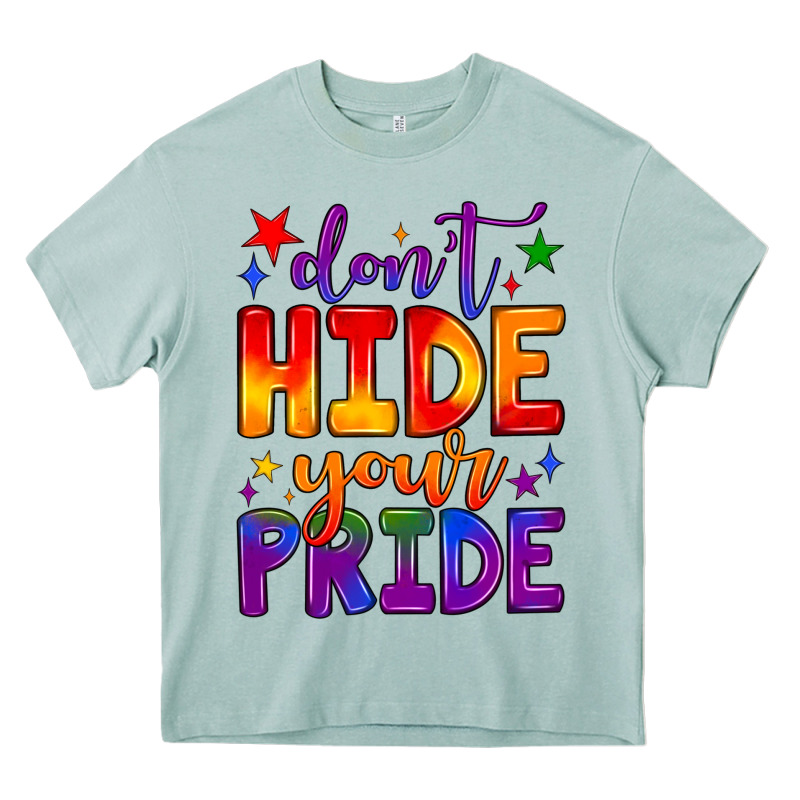 Don't Hide Your Pride Heavy Core Tee by JahusDesignShop | Teevron
