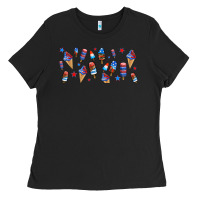 Black usa ice cream and popsicles Ladies Tee - AdoDesignShop