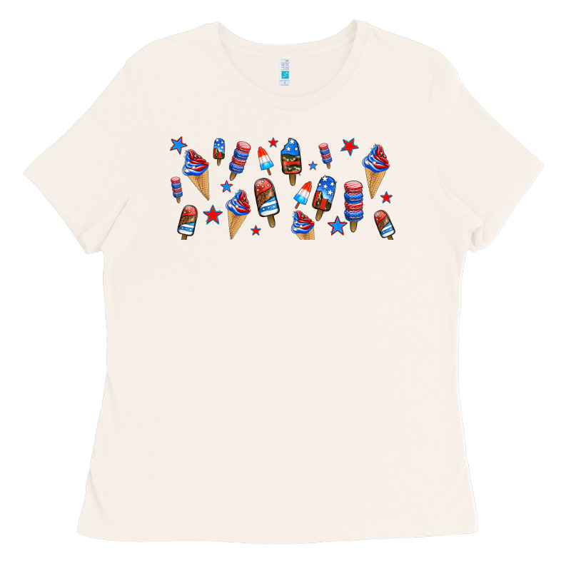 Usa Ice Cream And Popsicles Ladies Tee by AdoDesignShop | Teevron