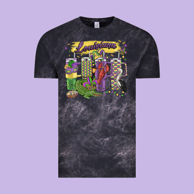 Obsessive Cup Disorder Mardi Gras Vintage Tee Designed By Maliassmallbusiness