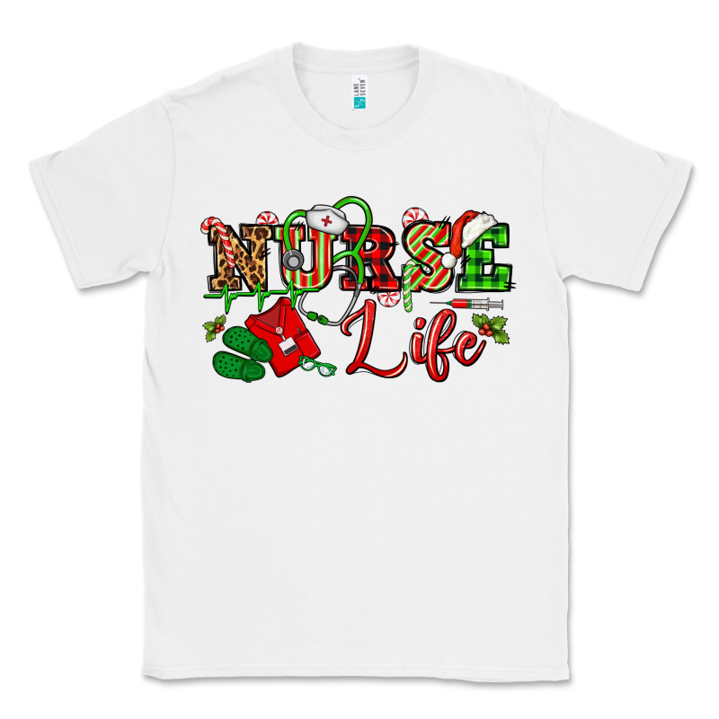 Nurse Life Christmas Classic Tee by NancyCooperArtShop | Teevron