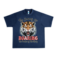 Navy the heavens are roaring tiger Urban Heavy Tee - MaliasSmallBusiness
