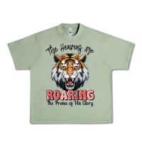 Oil Green the heavens are roaring tiger Urban Heavy Tee - MaliasSmallBusiness