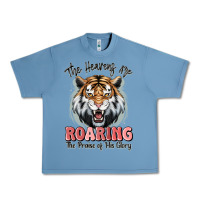 Pebble Blue the heavens are roaring tiger Urban Heavy Tee - MaliasSmallBusiness