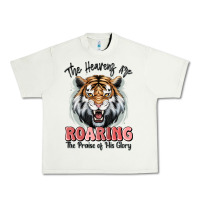 Pistachio the heavens are roaring tiger Urban Heavy Tee - MaliasSmallBusiness