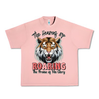 Salmon the heavens are roaring tiger Urban Heavy Tee - MaliasSmallBusiness