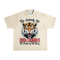 Sandshell the heavens are roaring tiger Urban Heavy Tee - MaliasSmallBusiness