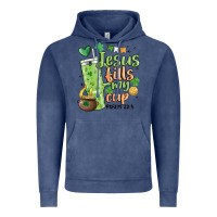 Vintage Denim st. patricks day jesus fills my cup Vintage Hoodie - MaliasSmallBusiness