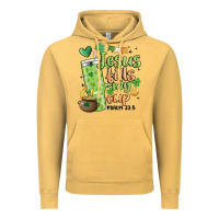 Vintage Mustard st. patricks day jesus fills my cup Vintage Hoodie - MaliasSmallBusiness