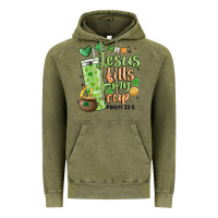 Vintage Olive st. patricks day jesus fills my cup Vintage Hoodie - MaliasSmallBusiness