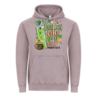 Vintage Zinc st. patricks day jesus fills my cup Vintage Hoodie - MaliasSmallBusiness