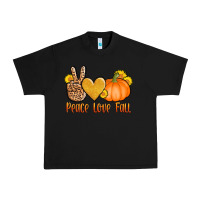 Black peace love fall Urban Heavy Tee - AdoDesignShop