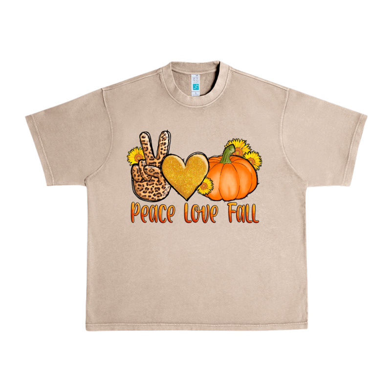 Peace Love Fall Urban Heavy Tee by AdoDesignShop | Teevron