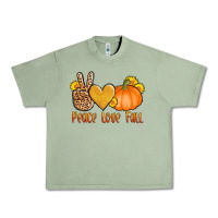 Oil Green peace love fall Urban Heavy Tee - AdoDesignShop