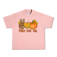 Salmon peace love fall Urban Heavy Tee - AdoDesignShop
