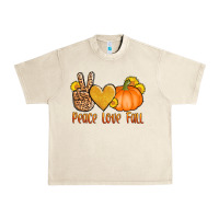 Sandshell peace love fall Urban Heavy Tee - AdoDesignShop