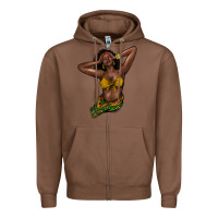 Chestnut black woman Zipper Hoodie - NancyCooperArtShop