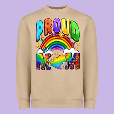 Western Proud Mom Heavyweight Sweatshirt Designed By Bundleandbundleshop