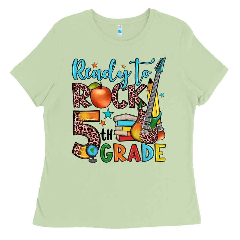 Ready To Rock 5th Grade Ladies Tee by JahusDesignShop | Teevron