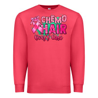Cardinal Chemo hair don't care Cancer Awareness Premium Sweatshirt - HowdyJamesFarm