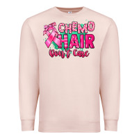 Pale Pink Chemo hair don't care Cancer Awareness Premium Sweatshirt - HowdyJamesFarm
