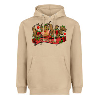 Mushroom love christmas reindeer Heavyweight Hoodie - CowGirlArtShop