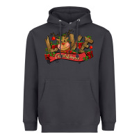 Smoke love christmas reindeer Heavyweight Hoodie - CowGirlArtShop