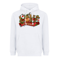 White love christmas reindeer Heavyweight Hoodie - CowGirlArtShop