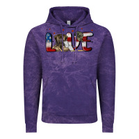 Cloud Purple love army Vintage Hoodie - MaliasSmallBusiness
