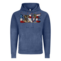 Vintage Denim love army Vintage Hoodie - MaliasSmallBusiness