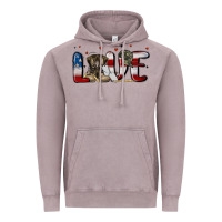Vintage Zinc love army Vintage Hoodie - MaliasSmallBusiness