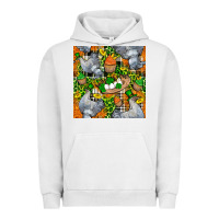 Pigment Lunar Rock St. Patricks Chicken With Cupcake Leopard Urban Hoodie - FaDigitalArtStudio
