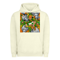 Pigment Pistachio St. Patricks Chicken With Cupcake Leopard Urban Hoodie - FaDigitalArtStudio