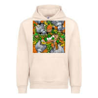 Sandshell St. Patricks Chicken With Cupcake Leopard Urban Hoodie - FaDigitalArtStudio