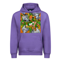 Tulip St. Patricks Chicken With Cupcake Leopard Urban Hoodie - FaDigitalArtStudio