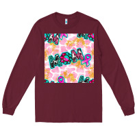 Breast Cancer Awareness Mom With Leopard Patterns Long Sleeve Tee | Teevron