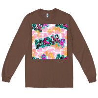 Chestnut Breast Cancer Awareness Mom With Leopard Patterns Long Sleeve Tee - BundleAndBundleShop