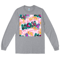 Heather Grey Breast Cancer Awareness Mom With Leopard Patterns Long Sleeve Tee - BundleAndBundleShop